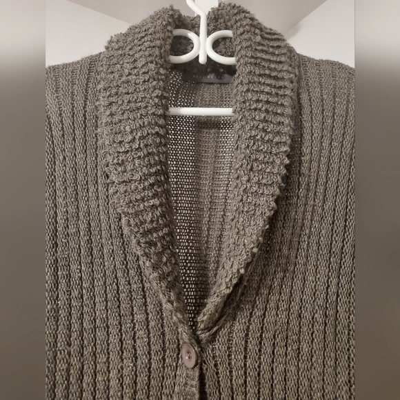 Suzy Shier | Knit Open Front Long Sweater | Size L - Picture 4 of 5